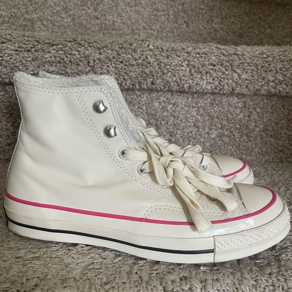 Chuck Taylor Cream High-Tops Faux fur Lining
